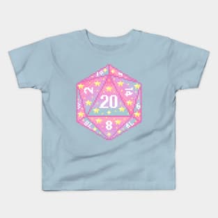 Pastel D20 Pixel Art Kids T-Shirt